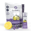 Bobelo Self-Carbonating Electrolyte Drink Mix | Lavender Lemonade | Sugar Free, Keto & Paleo Friendly | Sparkling Hydration Packets with Vitamins C & D | 15 Stick Packs