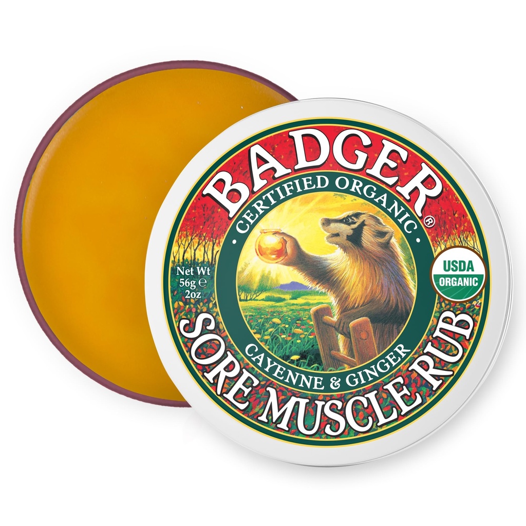 BADGER Rubin musculaire organique, 2 OZ