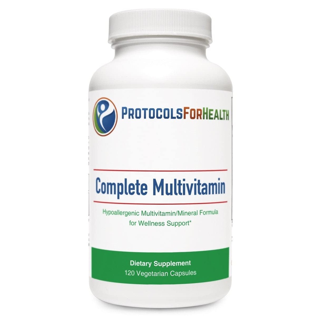 Complete Multivitamin Dietary Supplement - for Wellness Support, 120 Veg Capsules