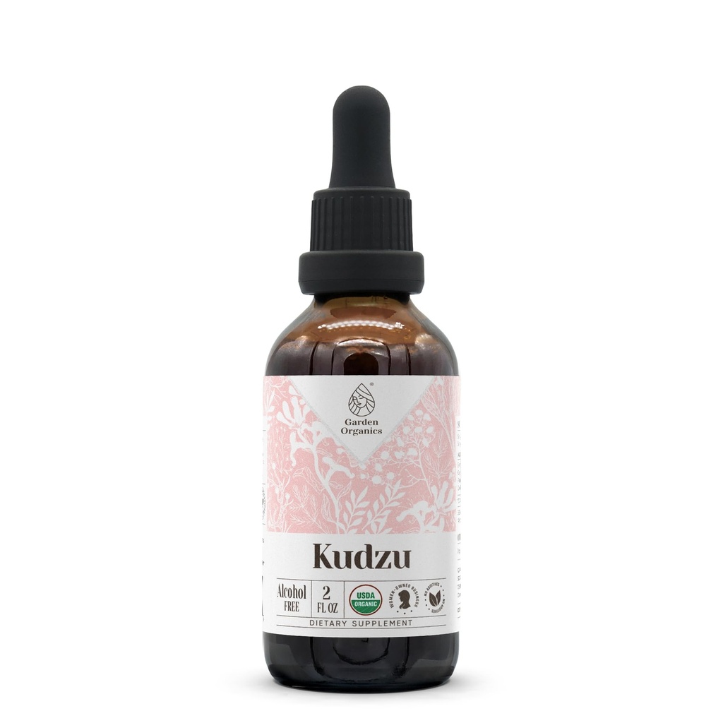 Kudzu USDA Organic Alcohol-Free Extract | Dietary Supplement, High-Potency Tincture | Natural Certified Organic Kudzu (Pueraria lobata) Dried Root (2 oz)