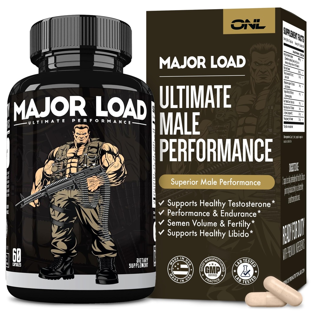 Testosteron Booster voor mannen - Testosteron Supplement met geile geitenkruid, Maca Root, & Tribulus Terrestris - Tongkat Ali Men's Energy, Uithoudingsvermogen en sterkte - Test Booster 60 Capsules
