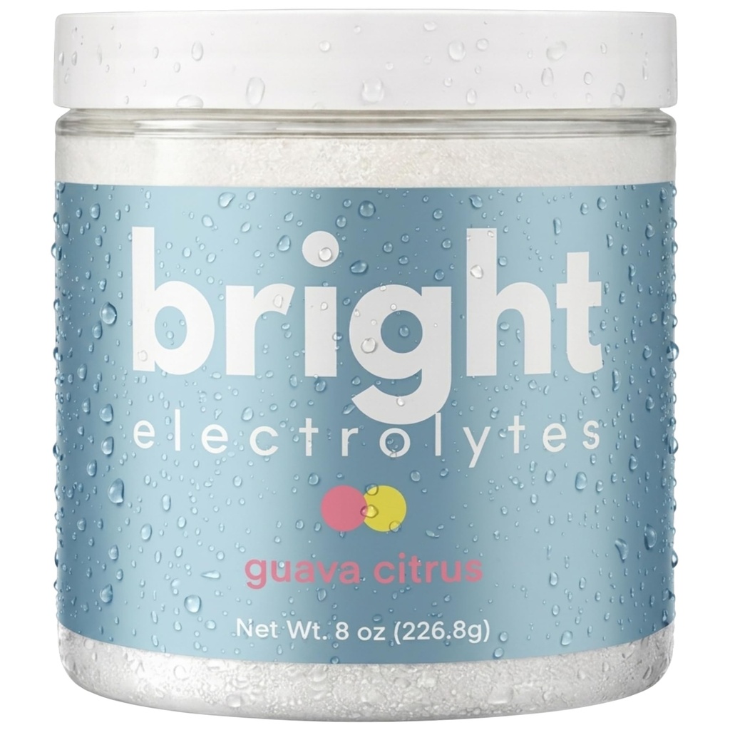 Bright Hydration Electrolyte Powder, Guava Citrus, Zero Sugar, High Sodium, Potassium & Magnesium Drink Mix, 45 Servings (Guava Citrus)