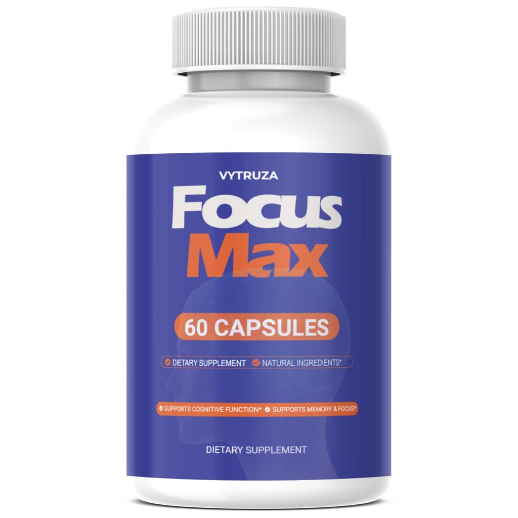 Focus Max Capsules, Focus Max Supplement Memory Support*, 60 Capsules