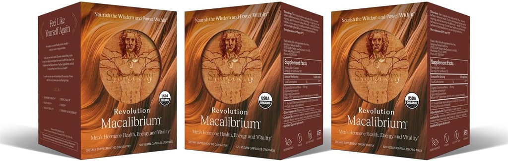 Revolution Macalibrium - Natuurlijke Gelatiniseerde Maca supplement voor de ondersteuning van mannen Hormone gezondheid, energie, kracht, macht en reproductieve gezondheid (3)