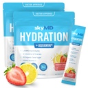 SkyMD Daily Hydration | Electrolytes Powder Packets | Low Sugar, 10 Calories | 12 Vitamins & Minerals, Sodium | Drink Mix for Energy and Recovery | Strawberry Lemonade | 32 Sticks