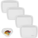 4 Pieces Pillen Organisator Herbruikbare Pocket Pill Case Portable Open Pill Pouch Siliconen Small Pill Box Pillenbak Pillenhouder Pillentassen Organiseren Medicatie, Vitaminen, en tabletten voor reizen (White)