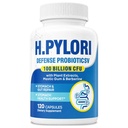 H Pylori Defense Supplements: Stomach Comfort Probiotics 100 Billion CFU with Lactobacillus Reuteri, Mastic Gum, Berberine, for Digestive & Gut Health, Vegan, 120 Capsules