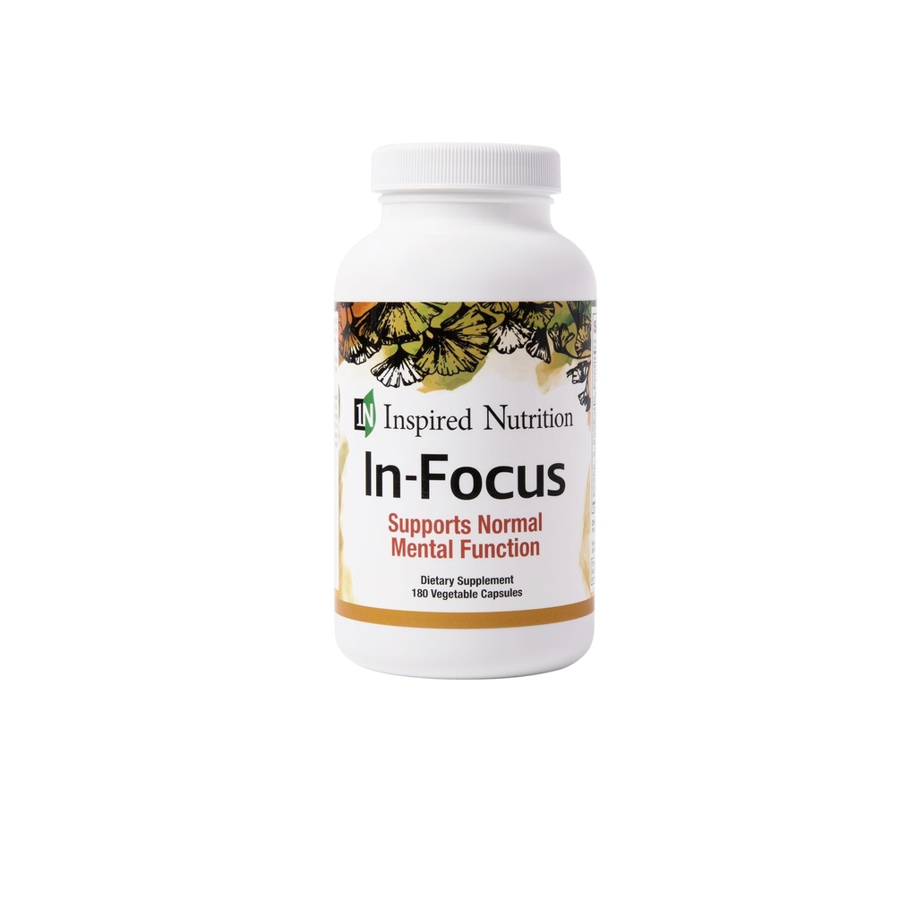 in-focus - Ondersteunt geestelijke helderheid - Geen cafeïne - 180 capsules
