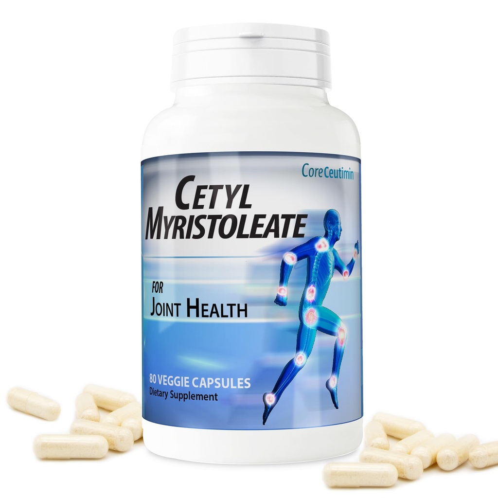 Cetylmyristolaat - Omega 5 vetzuur - Ultra-ondersteuning voor verlichting van gewrichtsproblemen en -stijfheid - omvat ook Glucosamine, MSM en Hyaluronzuur - 80 capsules