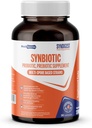 Syndigeste probiotische dagelijkse zorg voor vrouwen & mannen met dubbel voordeel van 5 probiotische en prebiotische stammen, balans darm gezondheid & verlicht constipatie, reisvriendelijk, 30 capsules (2 miljard CFU/serving)