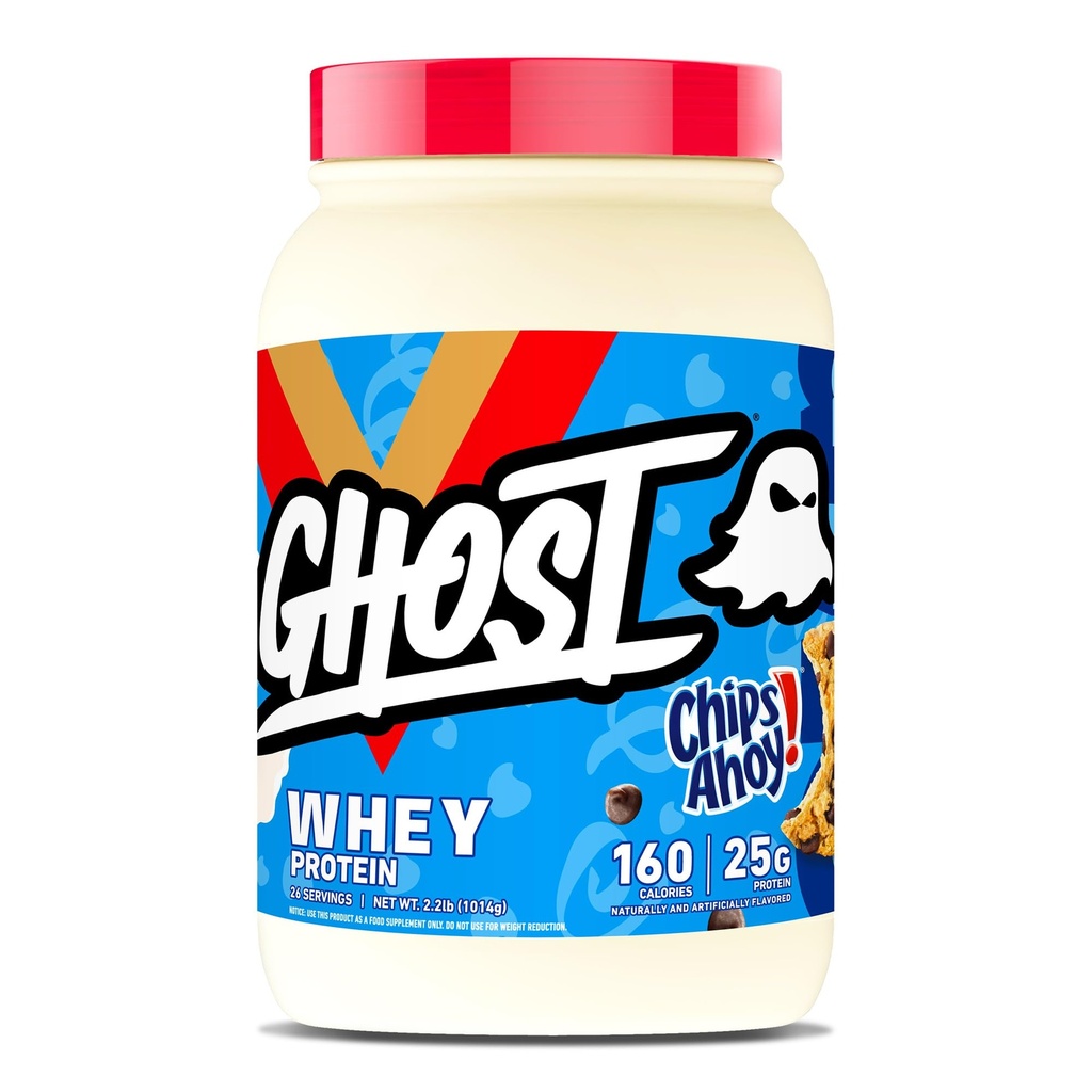 GHOST Wei Proteïnepoeder, Chips Ahoy! - 2LB, 25G eiwit - Wei Proteïne Blend - 