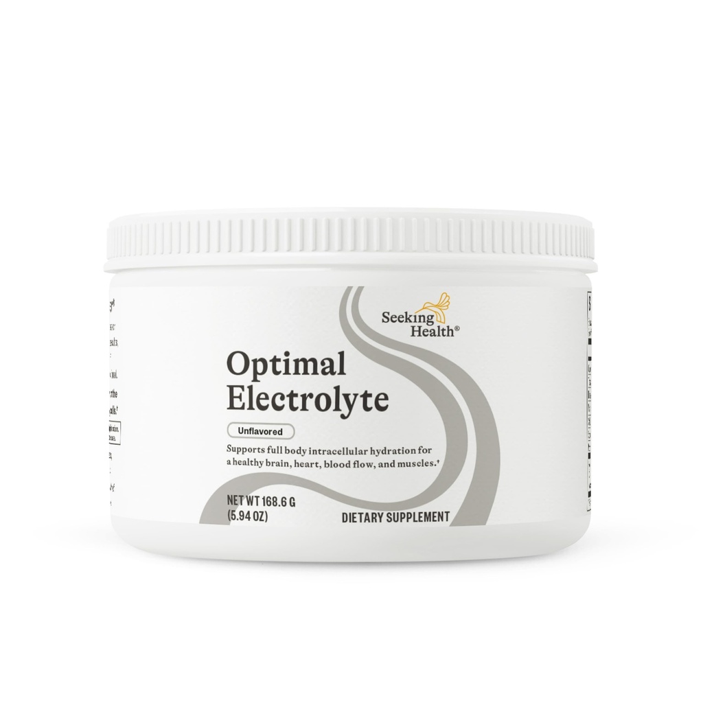Seeking Health Optimal Electrolyte Powder, Unflavored, Healthy Energy and Endurance Support, Promoot Hydration and Healthy Muscles, Vegan and Vegetarian (30 Servers) *