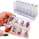 e-Pill 8 keer per dag x 7 dagen Grote week pil Organisator, Vitamine en Medicine Box (Clear)