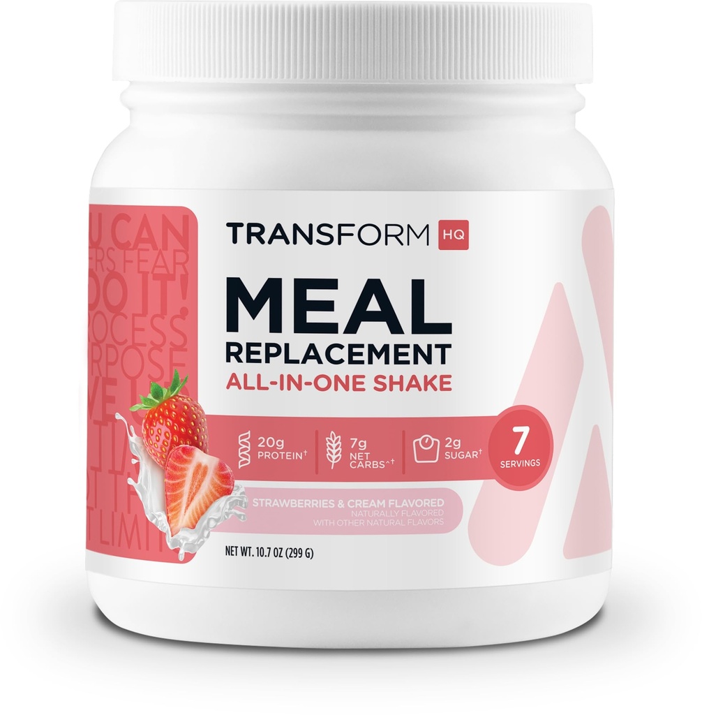 Transformer le substitut des repas de l'AC Shake Powder 7 portions (frais et crème) - sans gluten, sans OGM