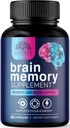 Pilules de supplément mémoire cérébrale - Nootropiques de force 3X pour la concentration, la clarté et le soutien focal - Vitamines cognitives pour la santé cérébrale avec Bacopa, Phosphatidylsérine et DMAE, Booster cérébral - 60 Capsules