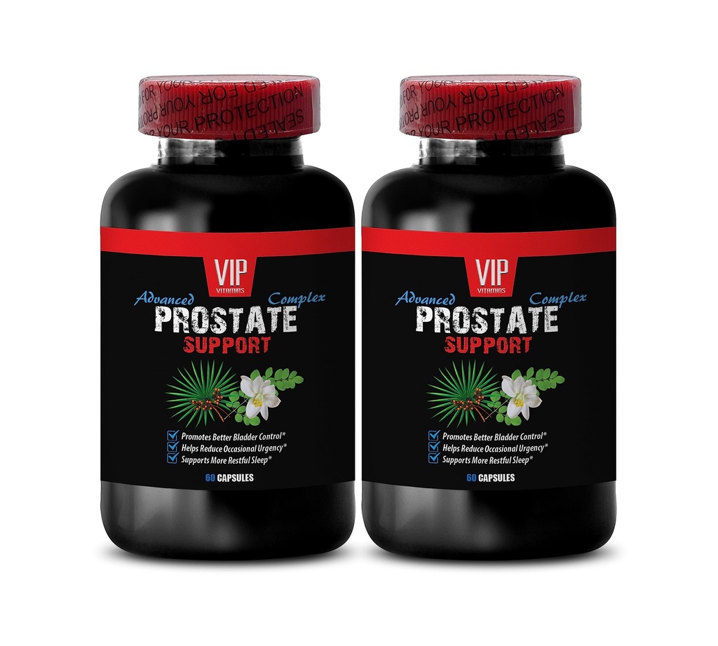 Pygeum and Saw Palmetto for Prostate - Prostate Support - Red Raspberry Leaf Benefits, Graviola Leaf for Cellular Protection, Green Tea for Men’s Health, Stinging Nettle 2 Bottles 120 Capsules