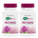 NaturesPlus Kruidenactieven Melkdistel, Uitgebreide Release - 30 tabletten, Verpakking van 2 - Vegetarisch, Glutenvrij - 60 Totaal porties