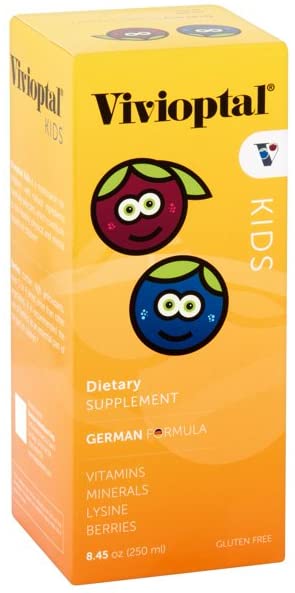 Vivioptal Kids, Liquid Multivitamine & Multiminerals Supplement, Bessen, 8,45 Fl Oz