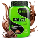 Soort Voeding Isolyze Wei Proteïne Poeder, 100% Wei Isolaat voor spieropbouw, 27.5g Proteïne per scoop, Geen suiker en weinig vet (chocolademelk, 22 porties)