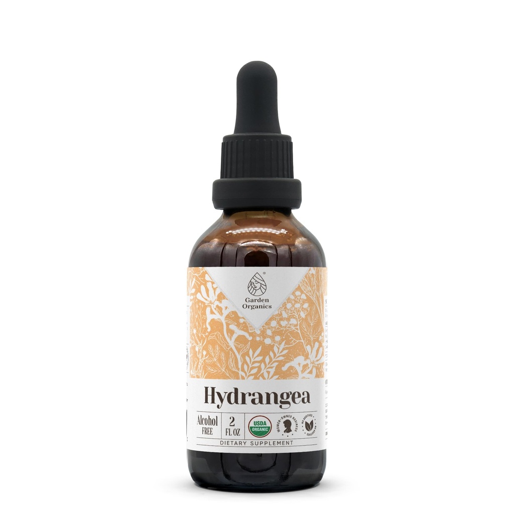 Hydrangea USDA Organic Alcohol-Free Extract | Dietary Supplement, High-Potency Tincture | Natural Certified Organic Hydrangea arborescens Dried Root (2 oz)
