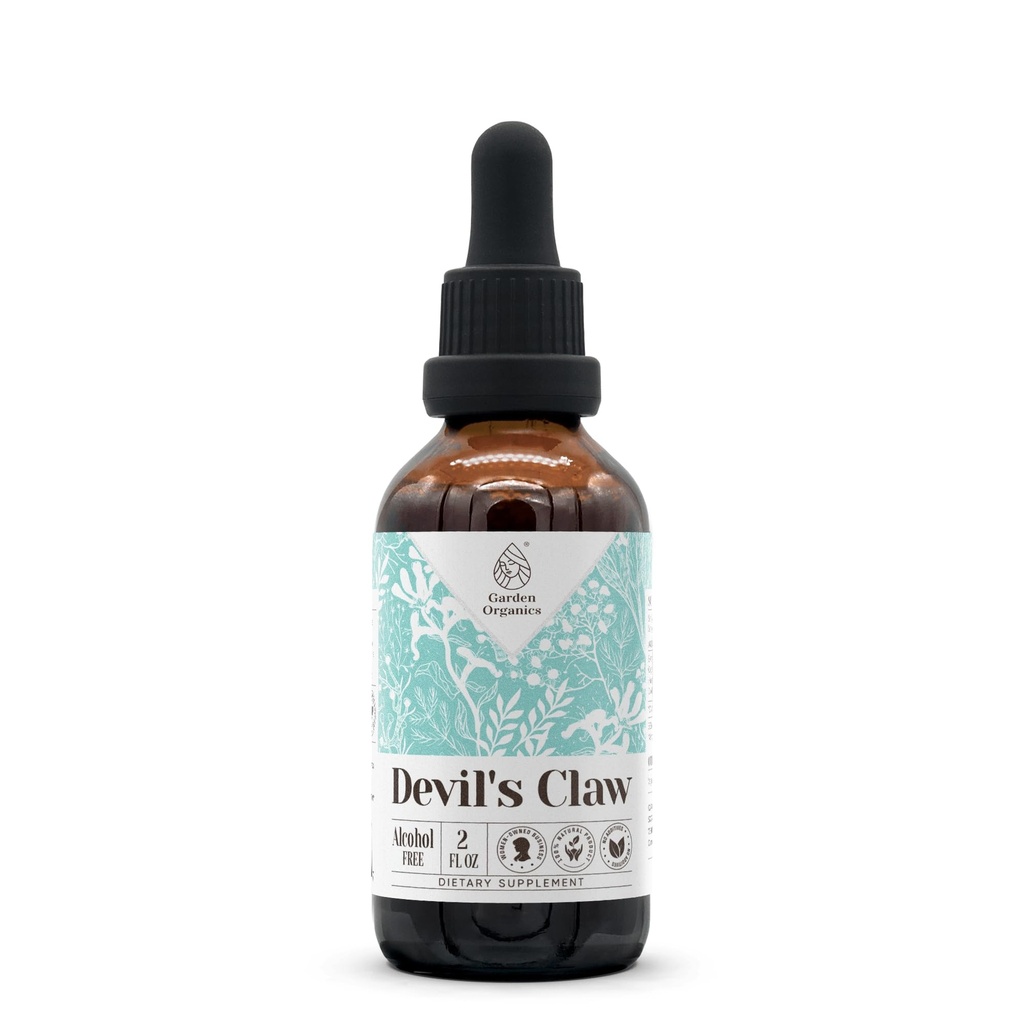 Devil's Claw Alcohol-Free Natural Tincture Extract, Immune System Booster, Liquid Drops Made from 100% Devil's Claw (Harpagophytum procumbens) Dried Root (2 fl oz)