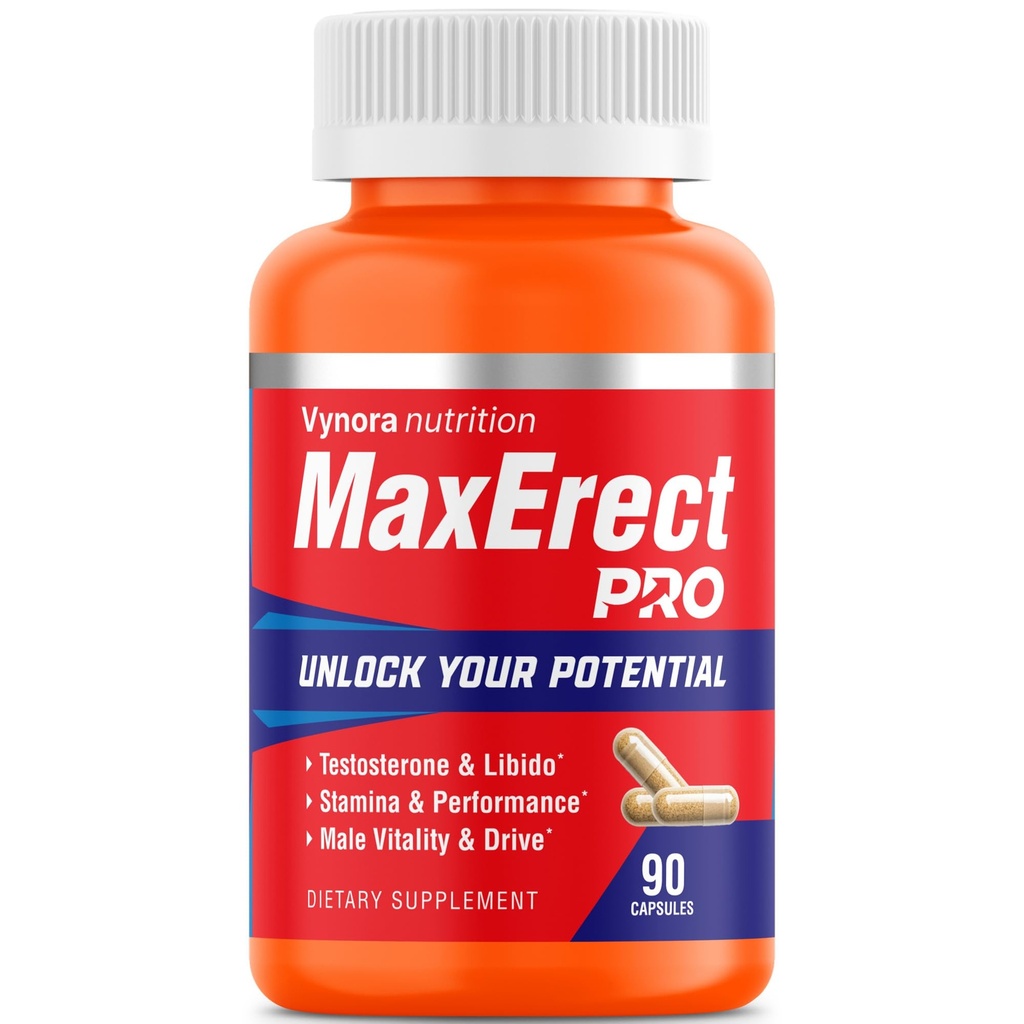 Fast Acting Male Enhancing Pills for Men – Add 3" Size, Hardness & Stamina | 30 Servings | Max Erect PRO | Maximize Size, Length, Girth & Drive | Supports Libido, Intimacy, Confidence & Performance