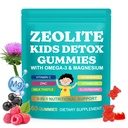 Zeolite Kids Gummies 60 Count – 9-in-1 Multivitamin with Omega-3,Vitamin C, D3, Zinc, Milk Thistle – Supports Immune Health, Bone Growth & Daily Energy – Mixed Berry Flavor, Sugar Free