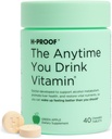 H-PROOF The Anytime You Drink Vitamin, Liver Health & Immunity Support with Electrolytes, Milk Thistle, and Vitamins B & C - 40 Kauwtabletten (20 Servings), Vegan, Green Apple
