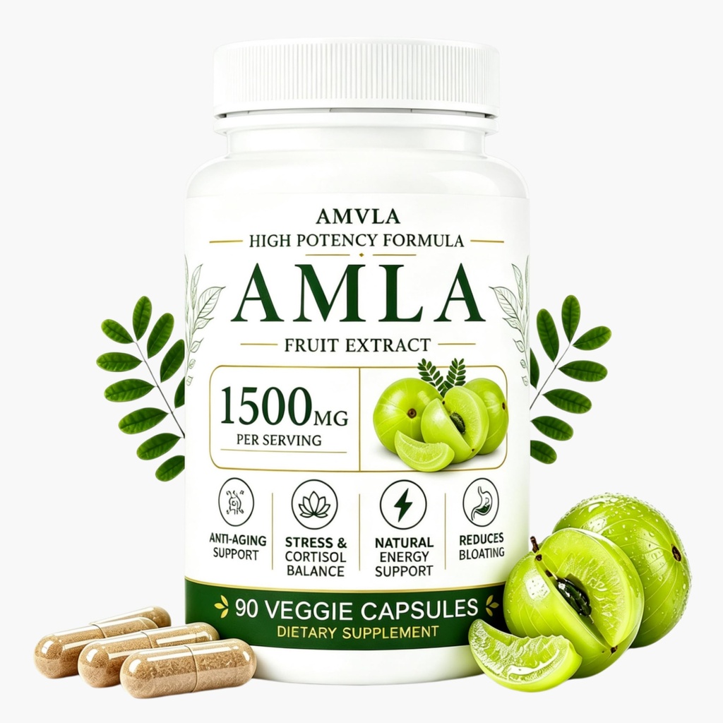 Indian Gooseberry Amla Fruit Supplement,1500 mg,90 Capsules
