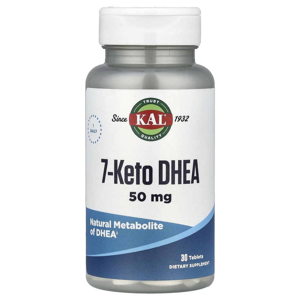 KAL 7 Keto DHEA 50 MG, 30 CT