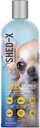 Supplément de chien liquide Shed-X, 8oz – 100% naturel – aide le chien Shedding, huile de poisson pour chiens soutient la peau et le manteau, huile de chien pour les aliments avec les acides gras essentiels, vitamines, et minéraux