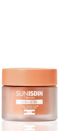 SUNISDIN - Supplément antioxydant quotidien pour soins de la peau avec vitamine E et A - 30 capsules Softgel