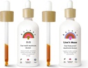Rainbo Fan favoriete bundel, 11:11 Multi Mushroom Extract + Lion's Mane Mushroom Tinctuur, Dual Extract Dagelijkse paddo Tincturen voor uitgebreide Immune Ondersteuning, Vegan Liquid Mushroom Supplementen
