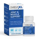 OmegaXL Joint Support Supplement, for Relief - Natural Muscle Support, Green Lipped Mussel Oil, Soft Gel Pillen, Drug-Free, 60 Tellen
