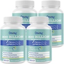 Probiotica voor vrouwen en mannen, 300 miljard CFU 24 strengen Probiotica + 15 biologische kruiden Prebiotica Blend, Shelf Stable Gut Health Supplement voor spijsverteringsimmune & Whole-Body Health, 8 maand aanbod