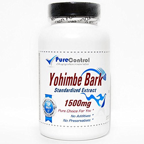 Yohimbe Bark Standaard Extract 1500mg //200 Capsules // Pure // by PureControl Supplements