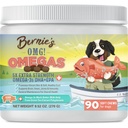 Bernie. OMG. Omega's Kauwen voor honden - 5X Extra sterkte DHA + EPA, visolie, gezonde huid & jas, Allergie verlichting, gezamenlijke supplement (Pork smaak)
