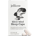 Jellicoe Cortisol & Sleep Support Caps - L-Theanine 200mg + Magnolia Bark Extract 150mg (50% Honokiol) - Evening Stress Relief, Relaxation, & Restful Sleep* - 60 Servings