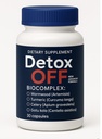 Detox Off Dietary Supplement, Herbal Biocomplex with Wormwood, Turmeric, Celery, and Gotu Kola, 30 Capsules, 1 Month Supply, Daily Use, Adult Use, Easy to Take Capsules