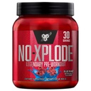 BSN N.O.-XPLODE Poudre de pré-entraînement, supplément énergétique pour les hommes et les femmes avec créatine et bêta-alanine, saveur: Raz bleu, 30 portions