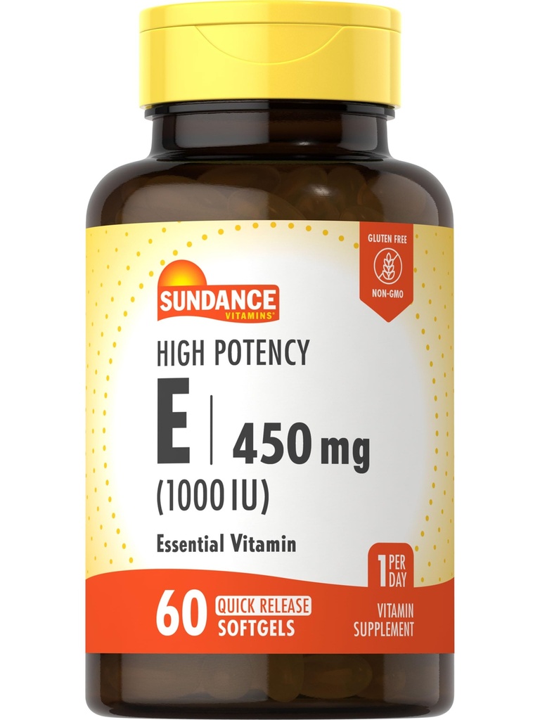 Sundance High Potency Vitamine E 450mg (1000 IE) 