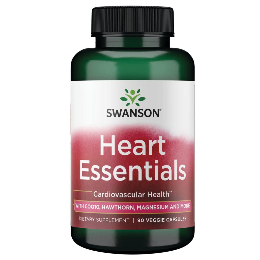 Swanson Condition Heart Essentials Cardio Care 90 Veg Caps | Heart-Friendly Formula for Daily Cardiovascular Care with Vitamins, Minerals and Clinically Studied BetaPower, Vegan
