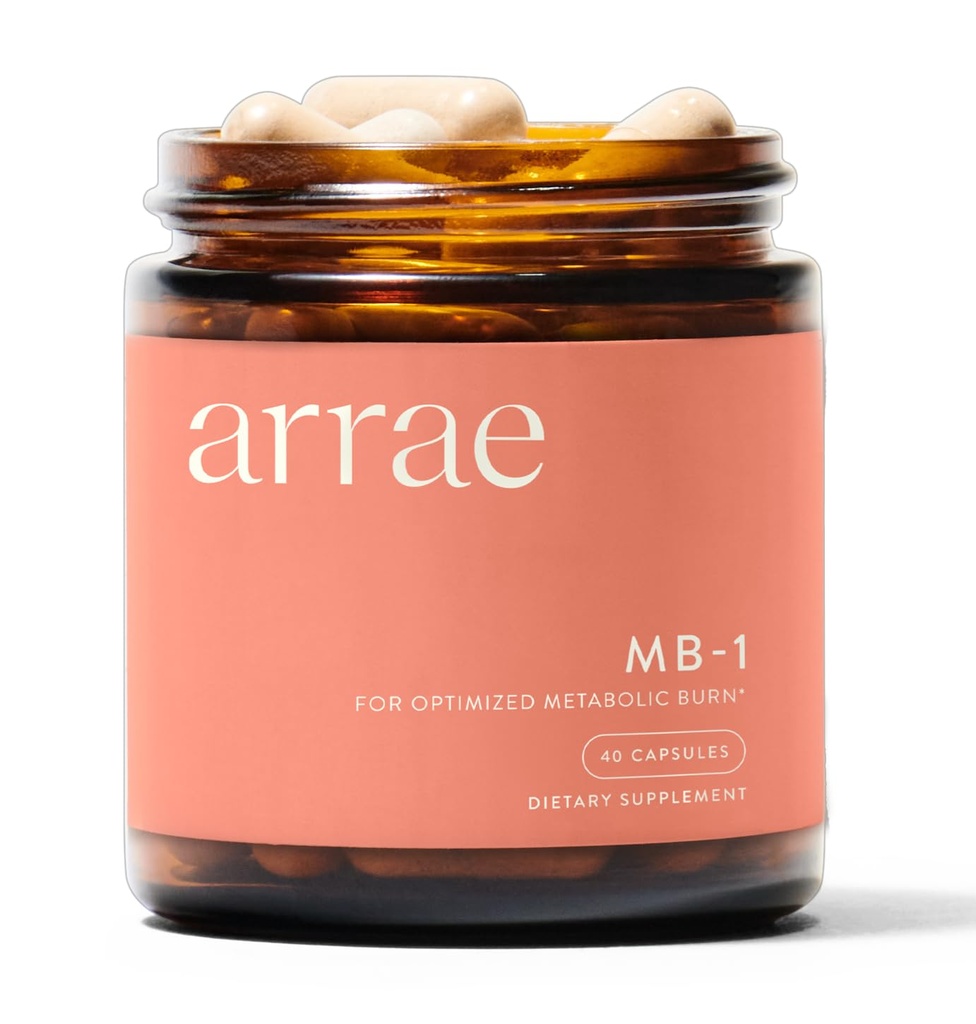 Arrae MB-1 Craving Control & Metabolism Support for Women, 40 Capsules | African Mango (IGOB131), Cissus Extract (CQR-300), Green Tea, Chromium, Probiotic B420, P5P B6, 20-Day Supply