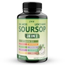 Soursop Capsules 24 in 1 with Sea Moss, Lion's Mane, Shilajit & Berberine | Soursop Graviola Supplement with Vitamin C, D3 & Magnesium | Immune & Digestive Wellness Support* | 60 Capsules