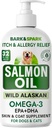 BARK&SPARK Zalmolie voor honden en katten - Natuurlijke Omega-3 Visolie voor honden - Skin & Coat Support - Liquid Food Supplement voor huisdieren - EPA+DHA Vetzuren voor gewrichtsfunctie, immuun- en hartgezondheid 32oz