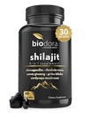 6-in-1 Shilajit Supplement 300mg, Mood en energie Ondersteuning Supplement met 60mg Pure Ashwagandha, Rhodiola Rosea Panax Ginseng voor Immune Ondersteuning, Geheugen en Focus, 85+ Trace Minerals, 60 Capsules