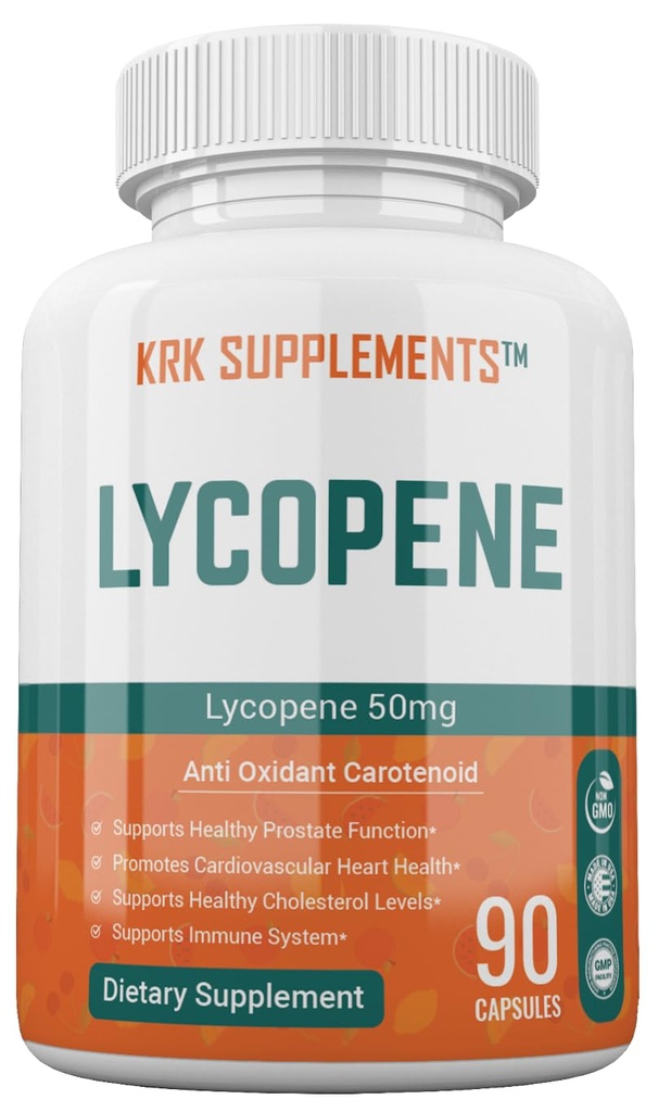 KRK SUPPLEMENTS 1 Bottle Lycopene 50mg 90 Capsules