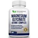 Premium Magnesium Glycinate 425mg - 180 Vegan Capsules - Helpt met stress verlichting, slaap, spierkrampen en gezond hart