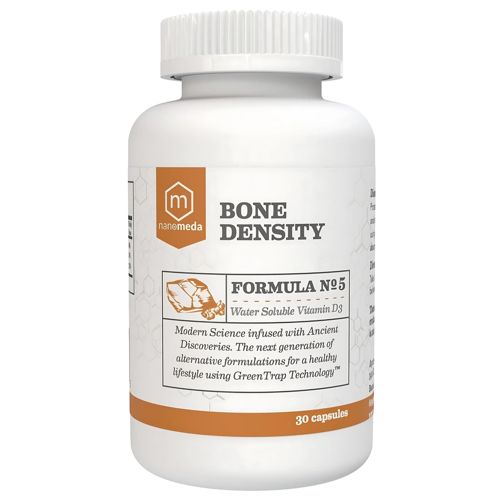 Bone Density - Bone Strength Organic Calcium with Magnesium, Vitamin D3, clinically Proven Ingredients for Bone Health, Gluten Free, Easy to Swallow - 60 Count