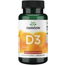 Swanson Vitamin D3 Bone Health 400 IU (10 mcg), 250 Capsules | The Sunshine Vitamin in Biologically Active D3 to Support Bone Health and Overall Wellness and Promote Calcium Absorption